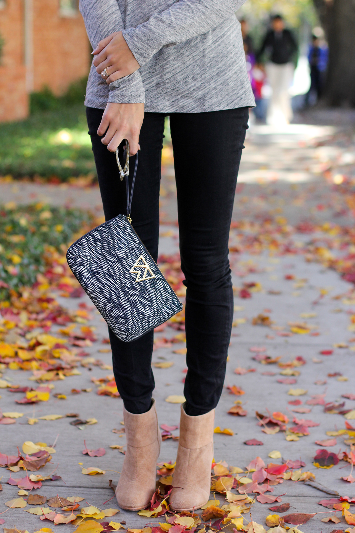 jcrew turtleneck tee, tissue tee, rag and bone newbury boots, black skinny jeans, statement necklace, women's fashion