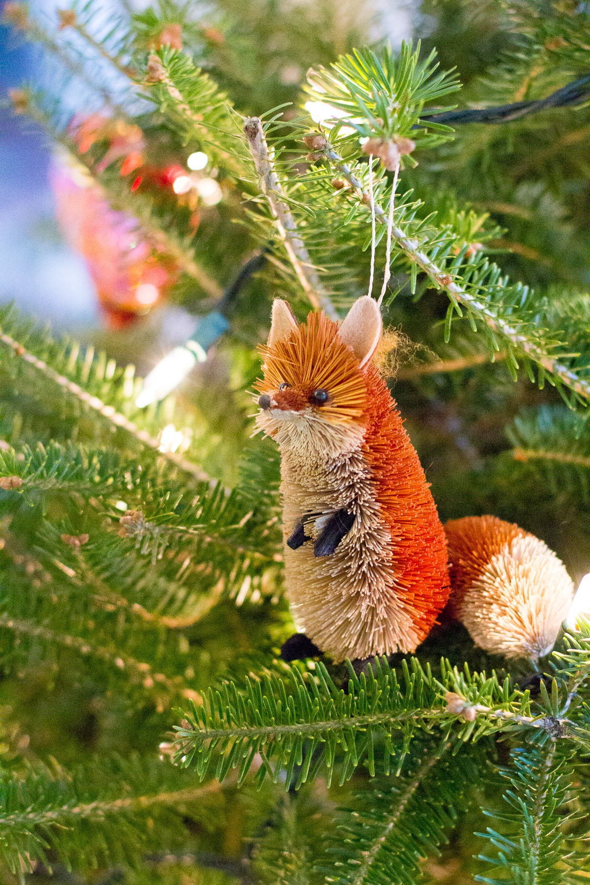 merry christmas, fox ornaments, shiba inu, christmas decor, blair culwell, the fox and she