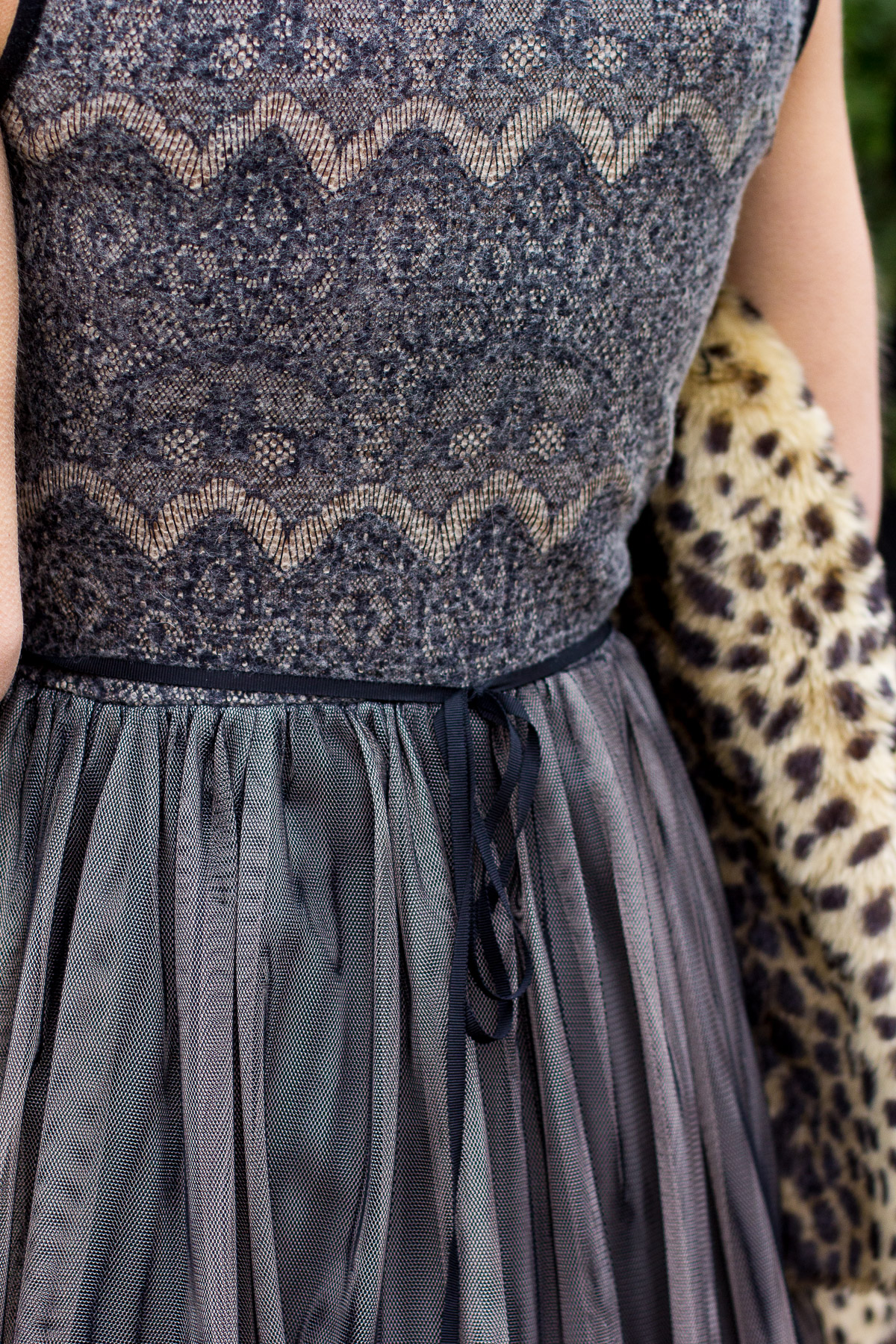 lace holiday dress, holiday party outfit, winter look, leopard coat, women's fashion, the fox and she, blair culwell