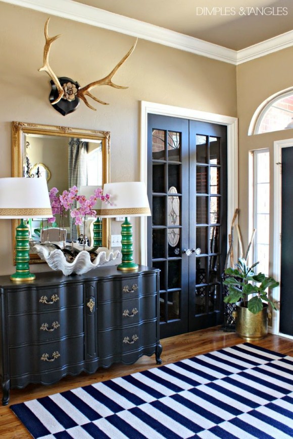 antlers in decor, decorating with antlers, interior design, decorating, blair culwell, the fox and she