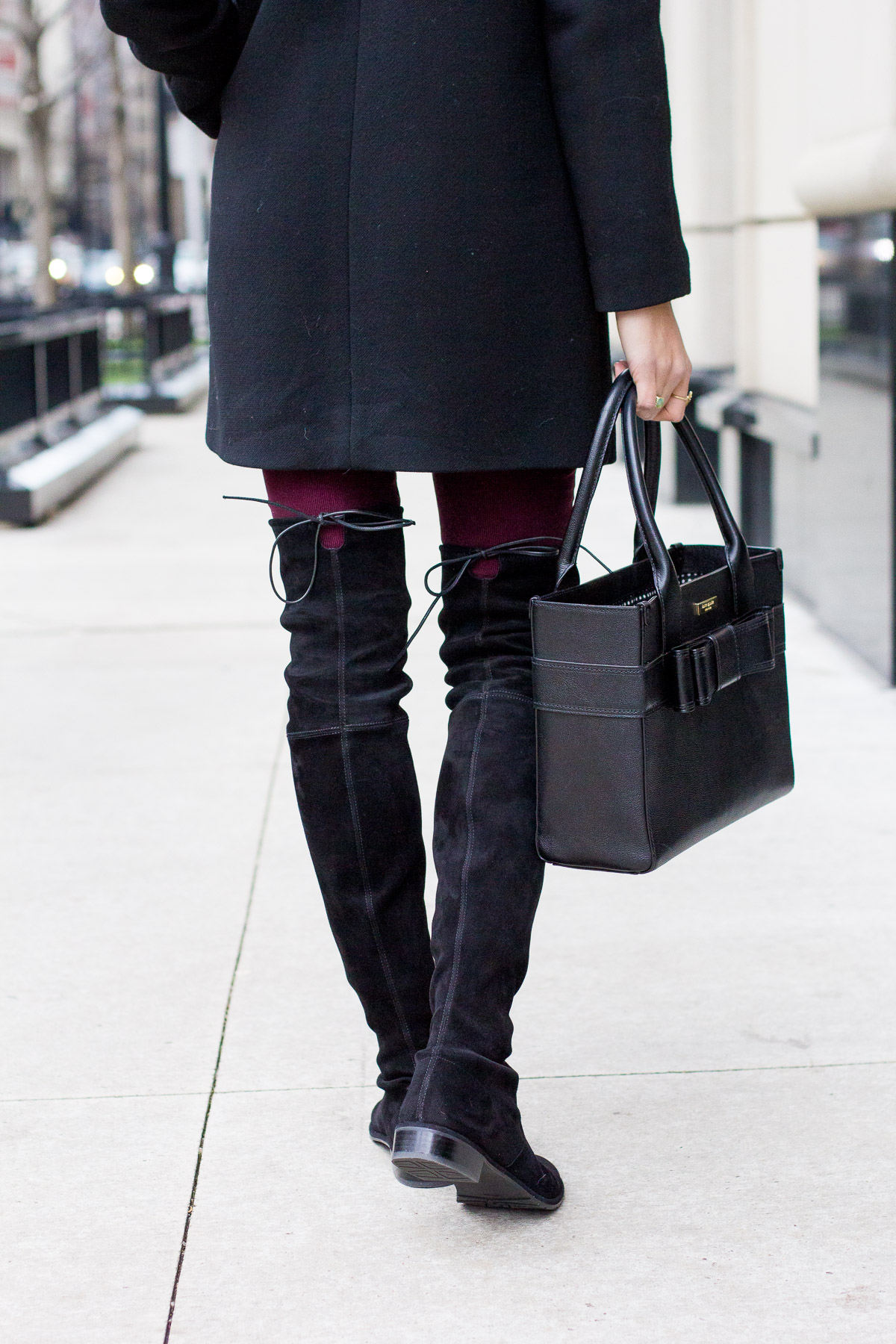 over the knee boots, lowland boots, side-zip sweater, women's fashion, blair culwell, the fox and she