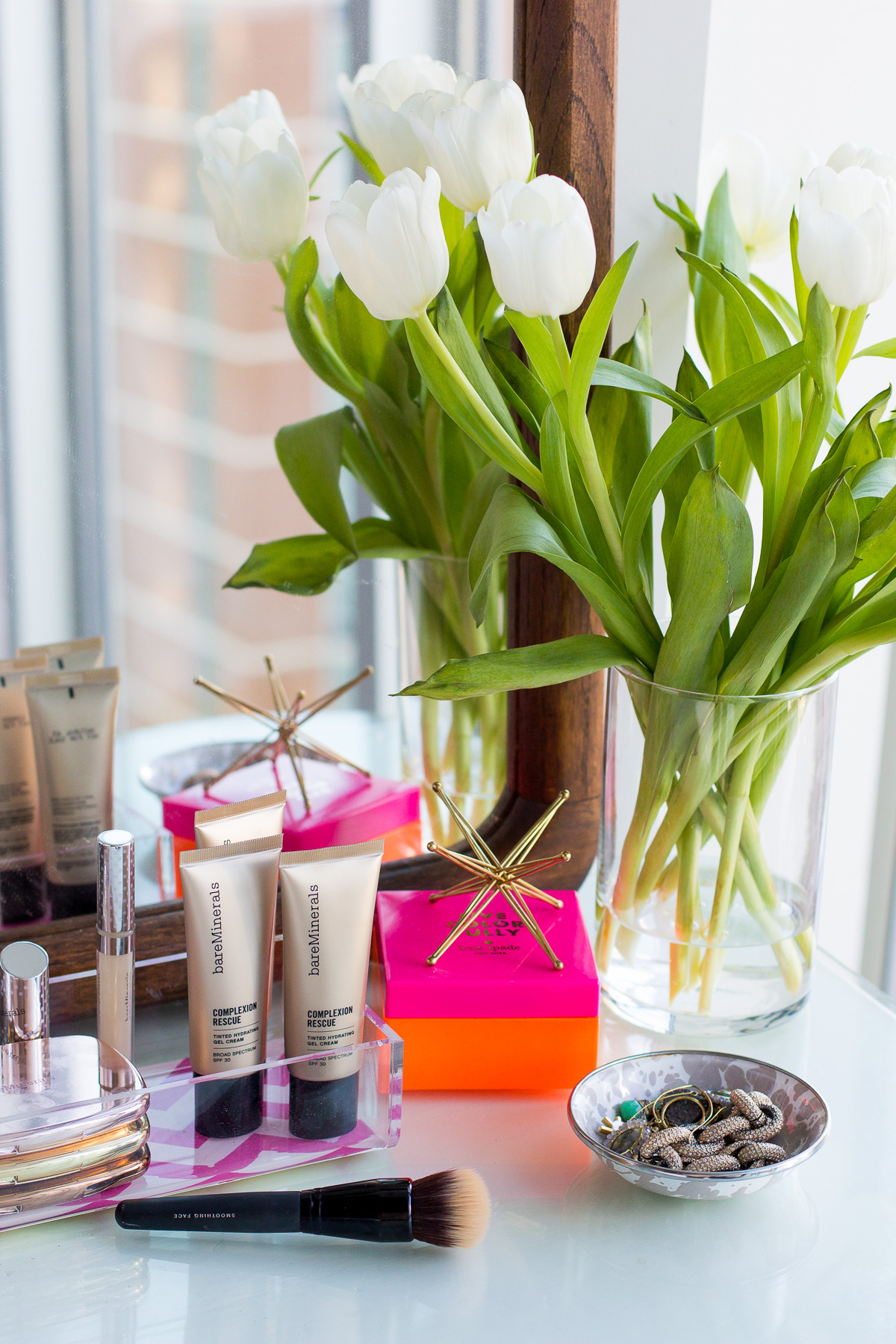 bare minerals, complexion rescue, healthy winter skin, skincare, blair culwell, the fox and she