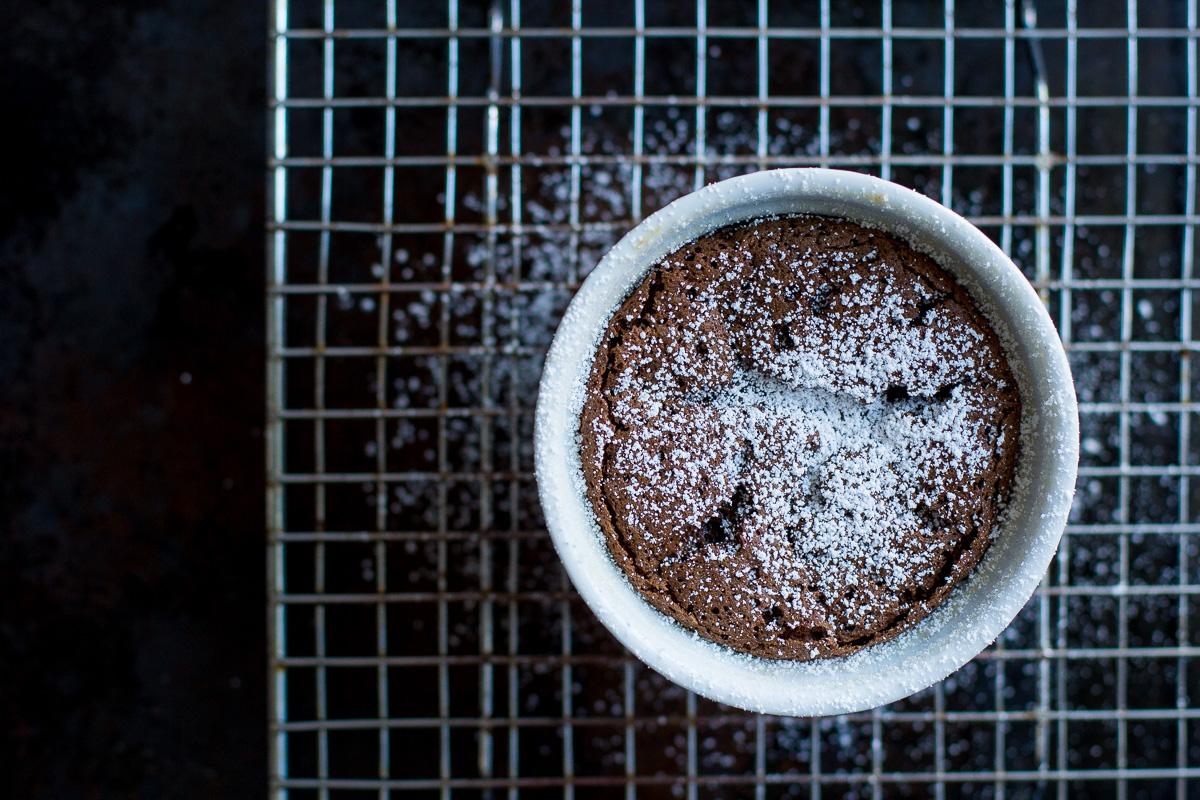 chocolate souffle, easy chocolate dessert, dessert recipe, valentine's day, the fox and she, blair culwell