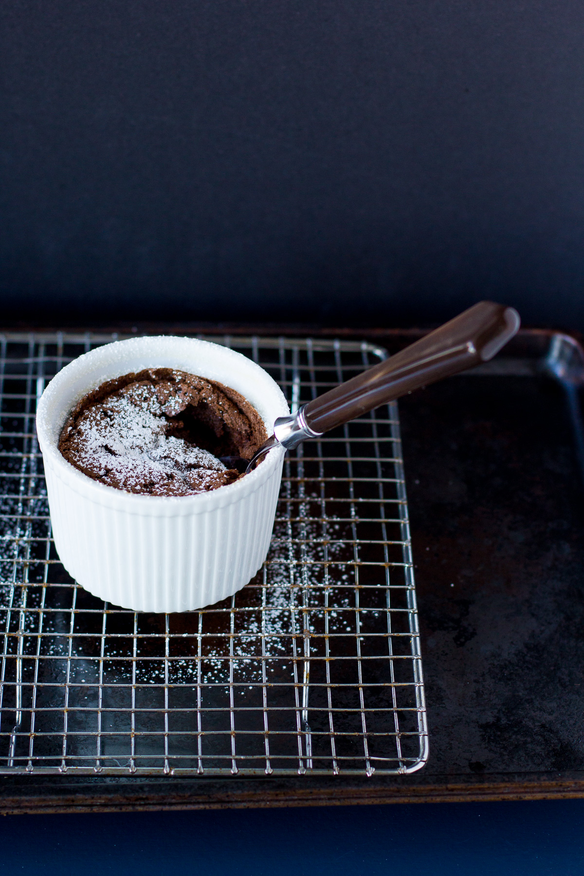 chocolate souffle, easy chocolate dessert, dessert recipe, valentine's day, the fox and she, blair culwell