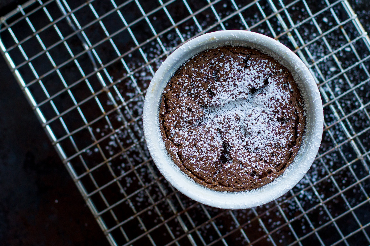 chocolate souffle, easy chocolate dessert, dessert recipe, valentine's day, the fox and she, blair culwell