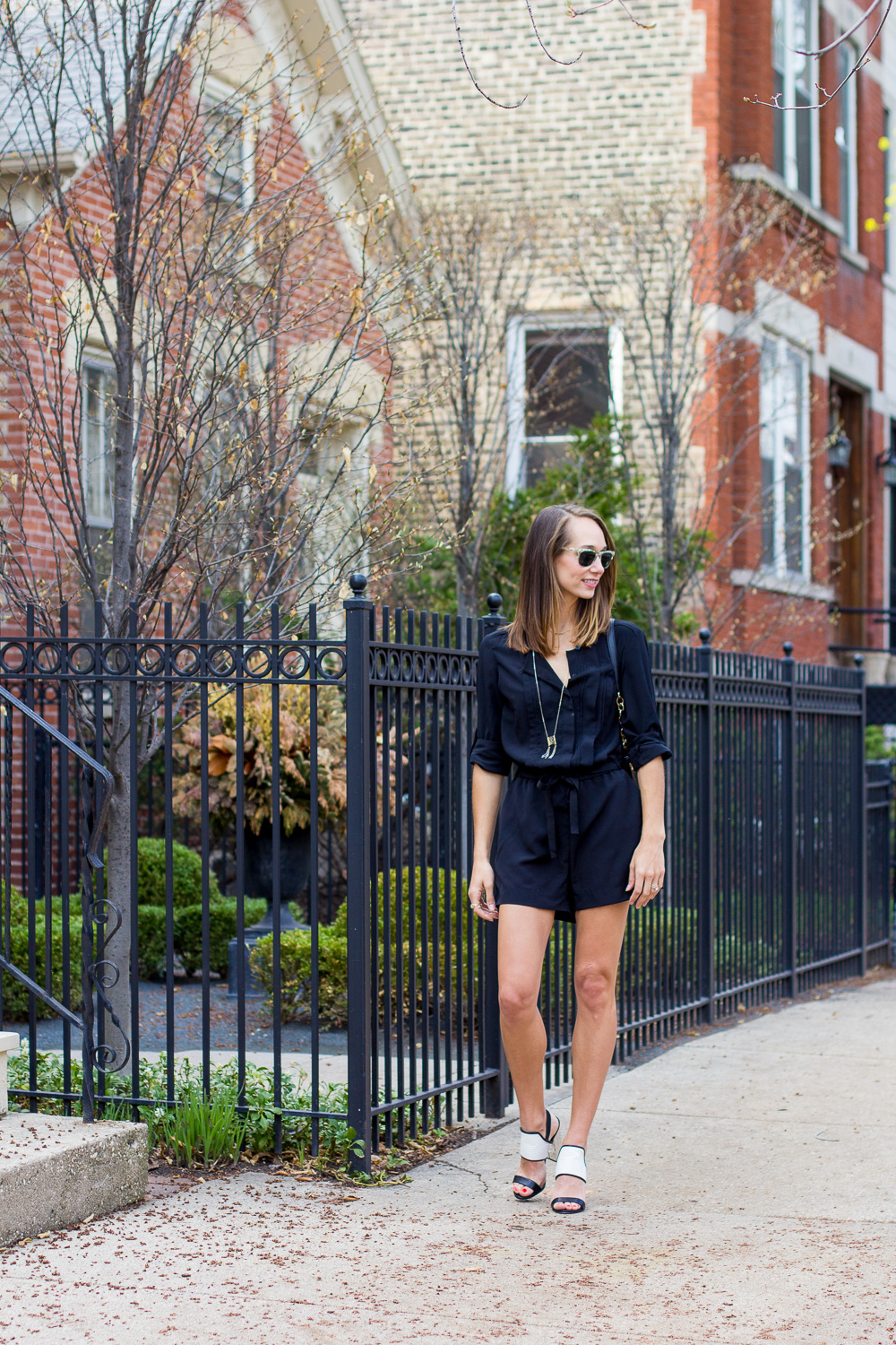 black romper outfits