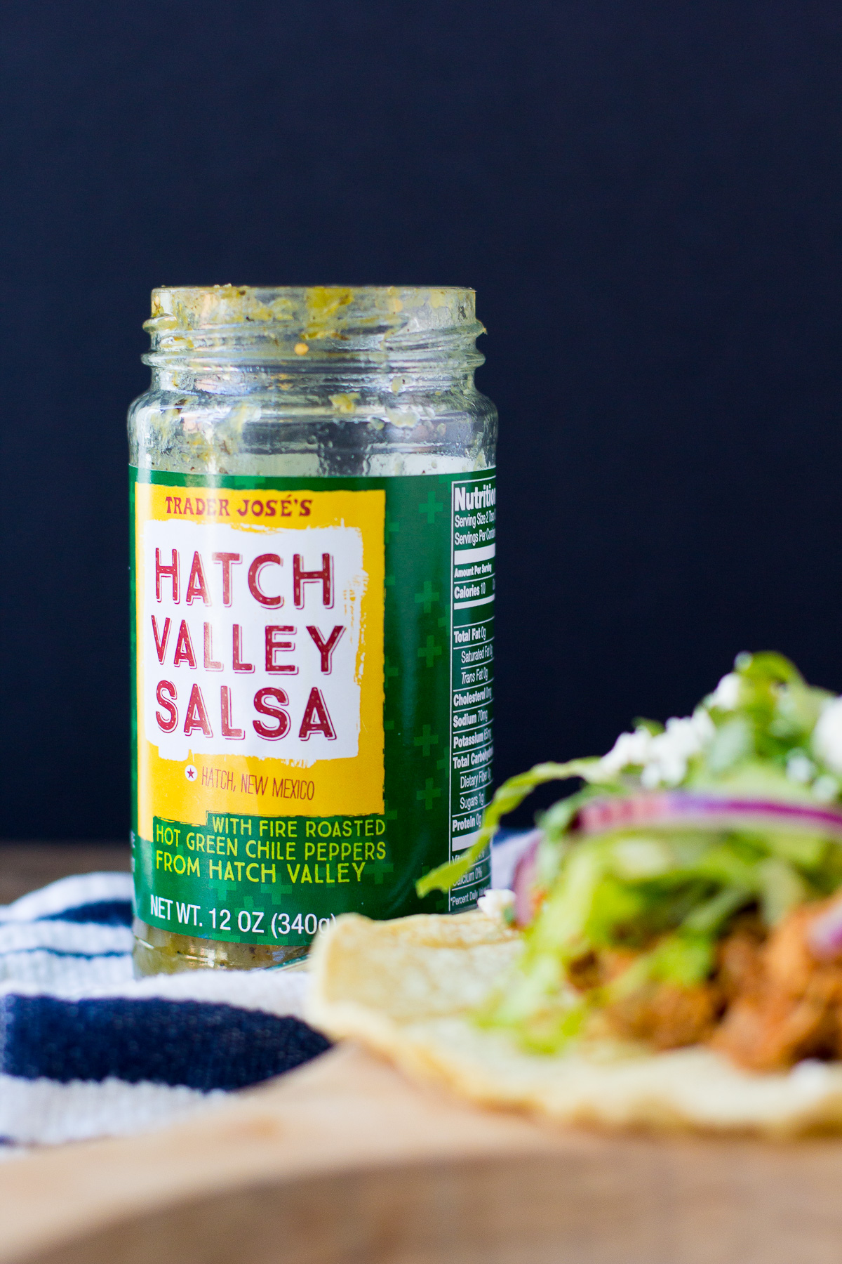 pulled pork tacos, hatch green chile salsa, cinco de mayo recipes, taco recipe, blair staky, the fox and she