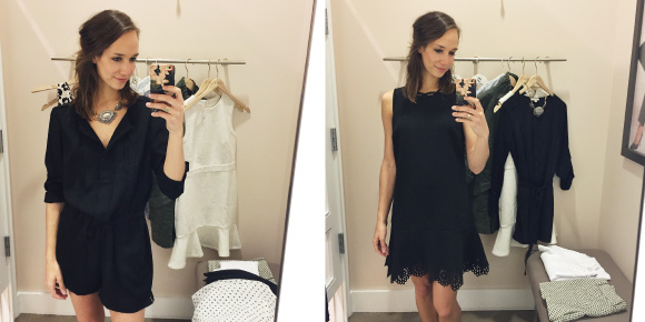 loft on michigan ave, shopping at loft, spring outfits, blair staky, the fox and she