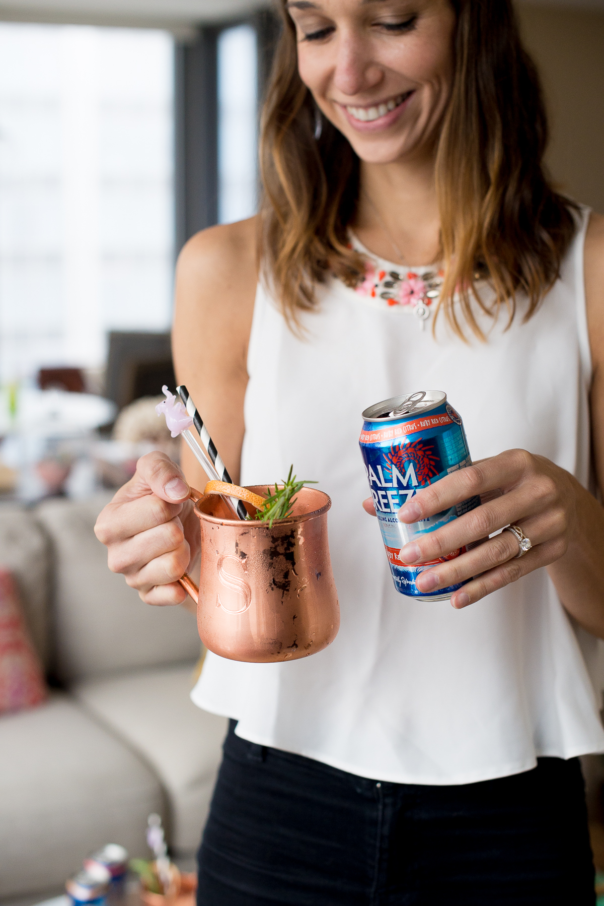 palm breeze drink, #vacayeveryday, palm breeze sparkling alcohol spritz, summer cocktails, the fox and she, blair staky