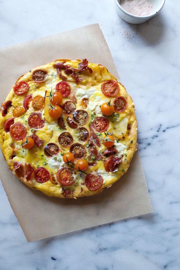 Tomato Frittata @TheFoxandShe