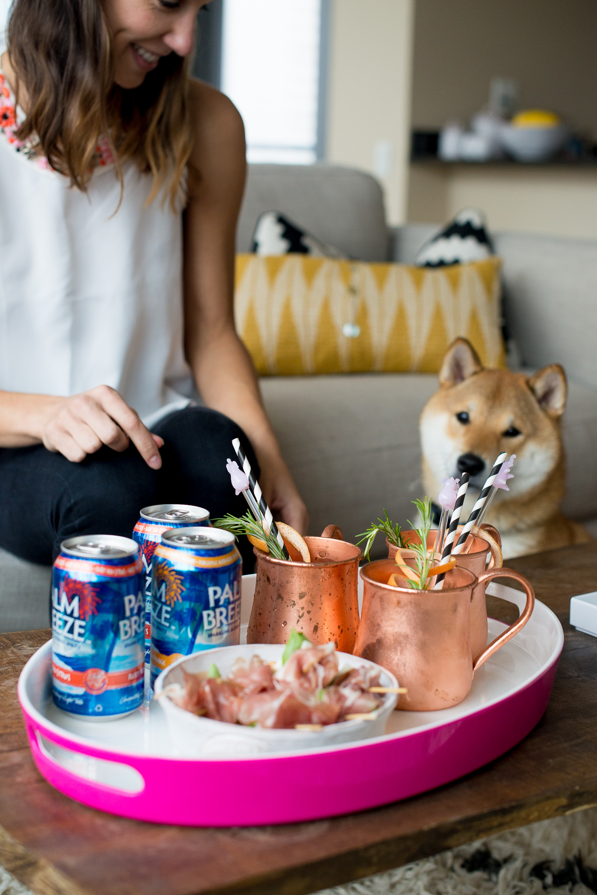 palm breeze drink, #vacayeveryday, palm breeze sparkling alcohol spritz, summer cocktails, the fox and she, blair staky