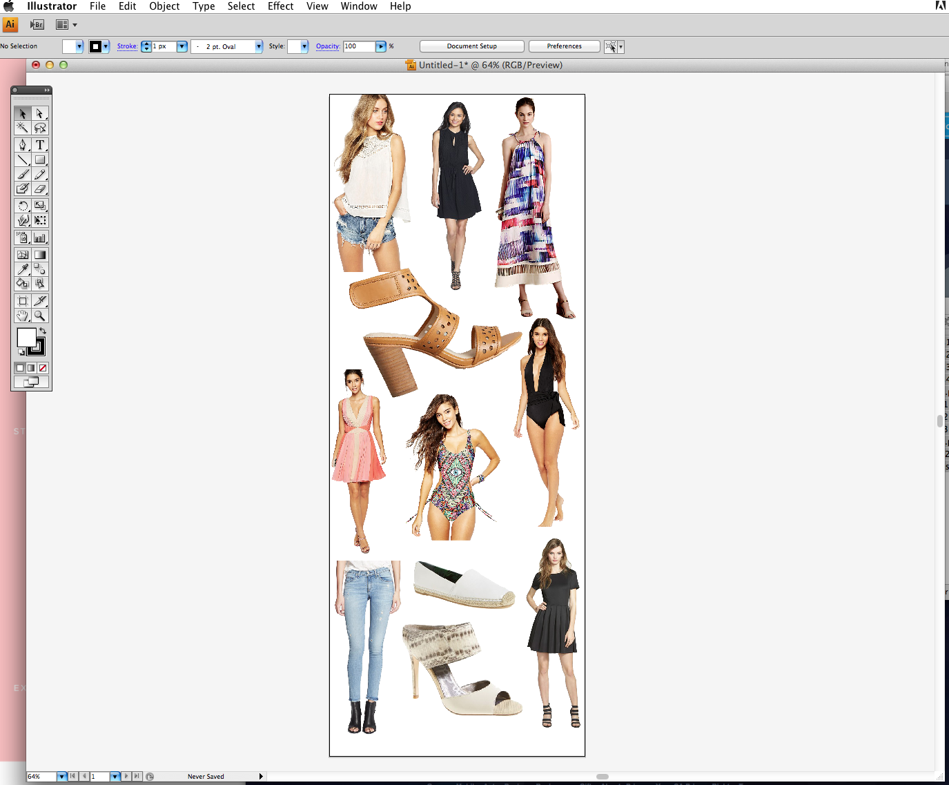 How to Create a Collage in Illustrator @TheFoxandShe