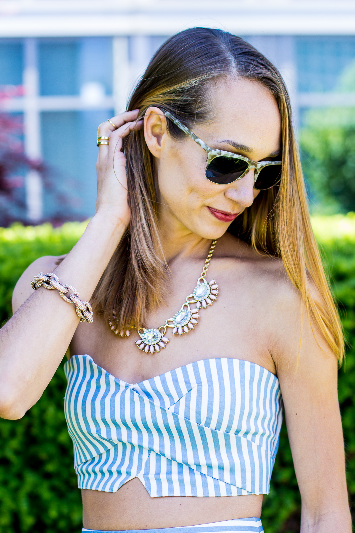 Striped Crop Top — via @TheFoxandShe