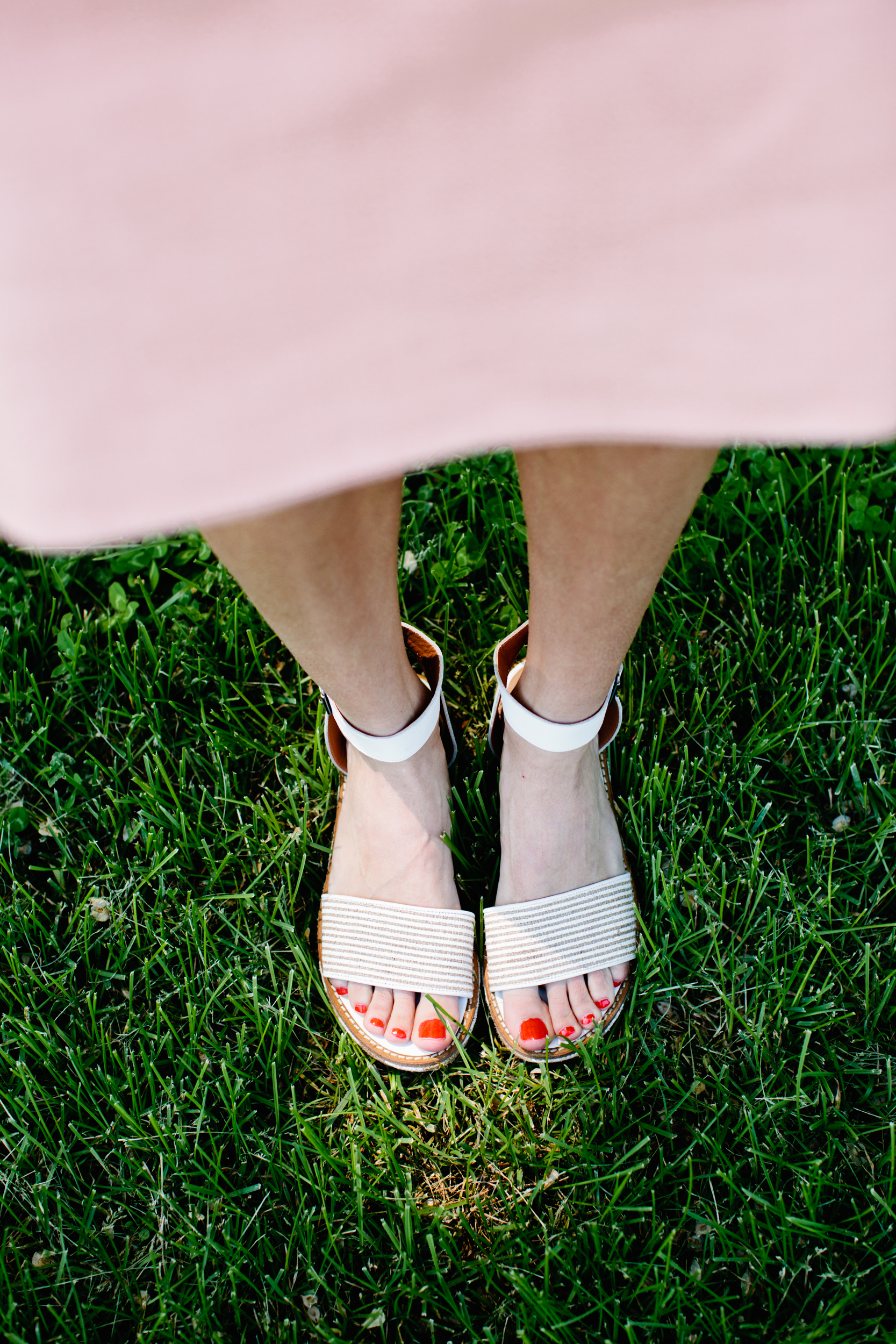 Kelsi Dagger Striped Raffia Wedges — via @TheFoxandShe #anthropologie
