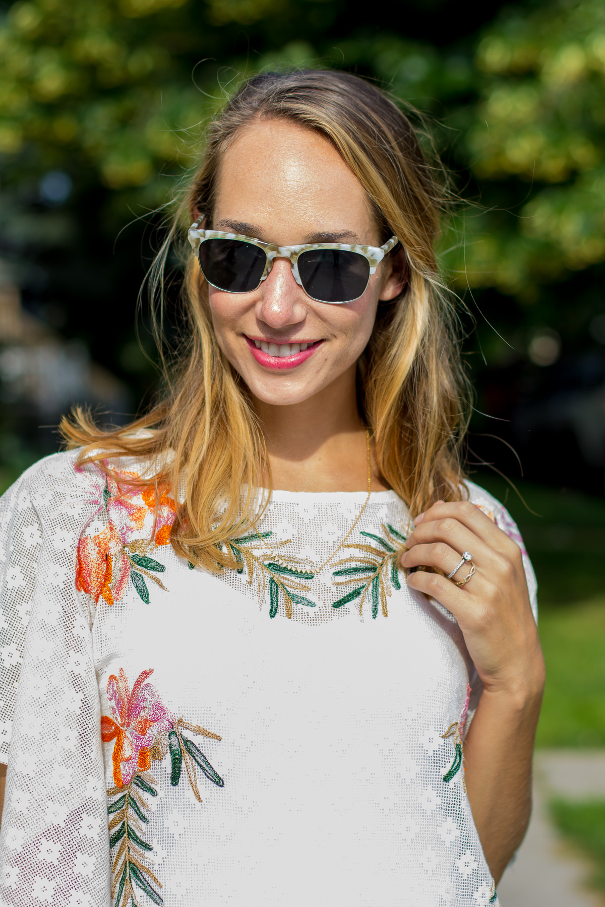 embroidered top for summer — via @TheFoxandShe