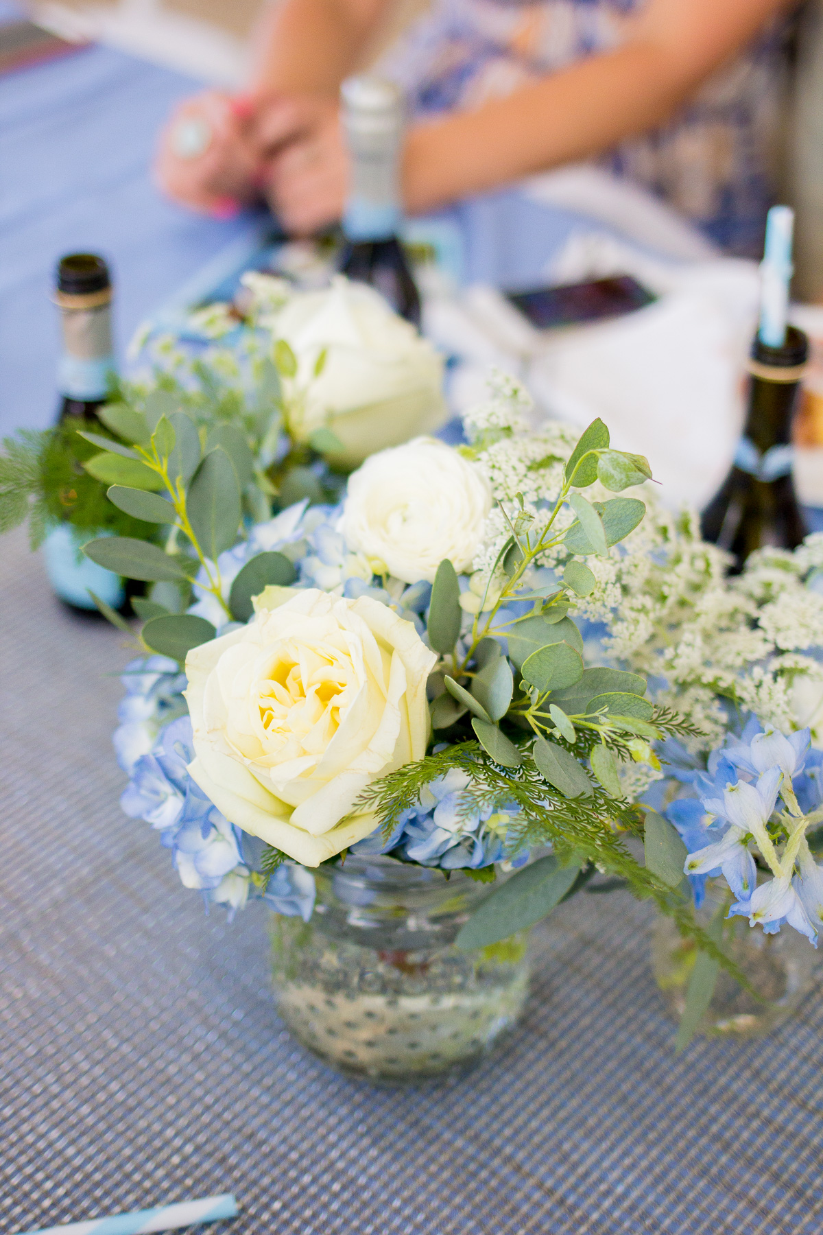 blue and white flowers — via @TheFoxandShe