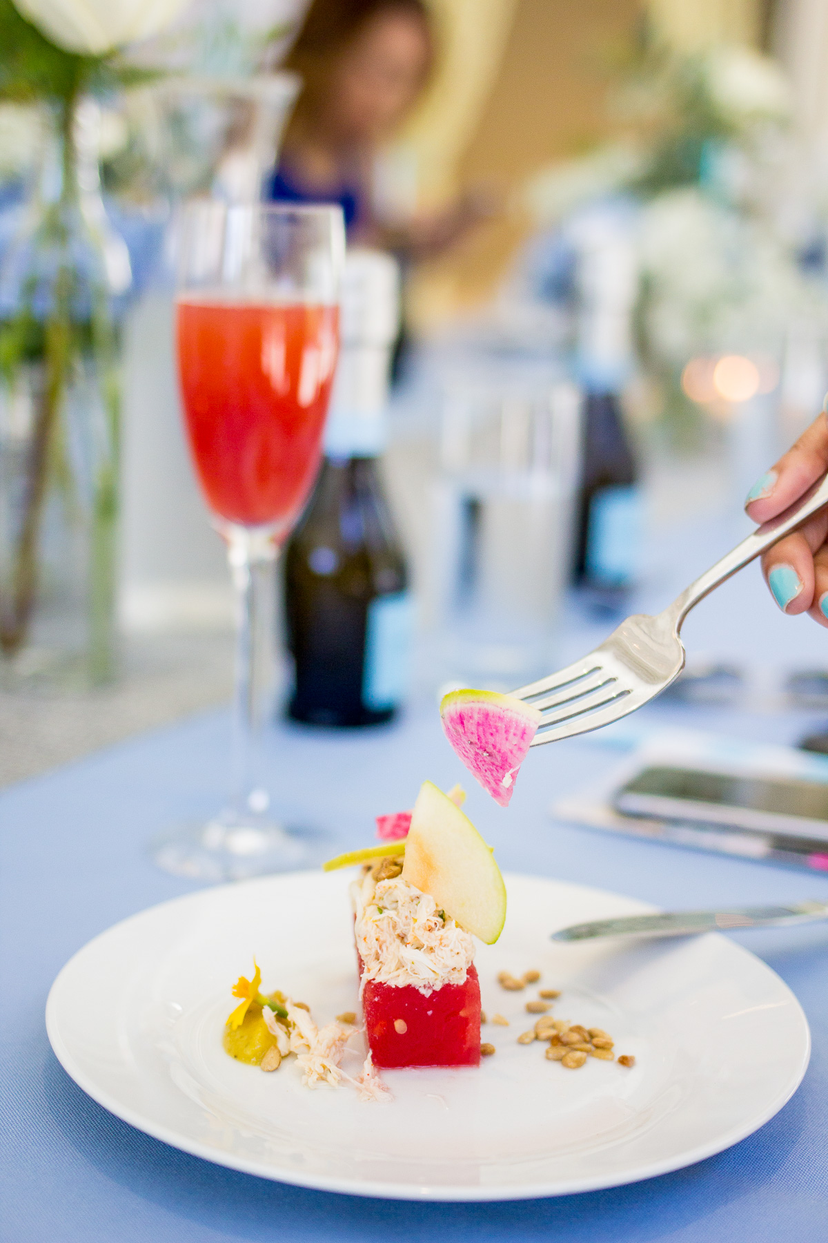 watermelon and crab salad — via @TheFoxandShe