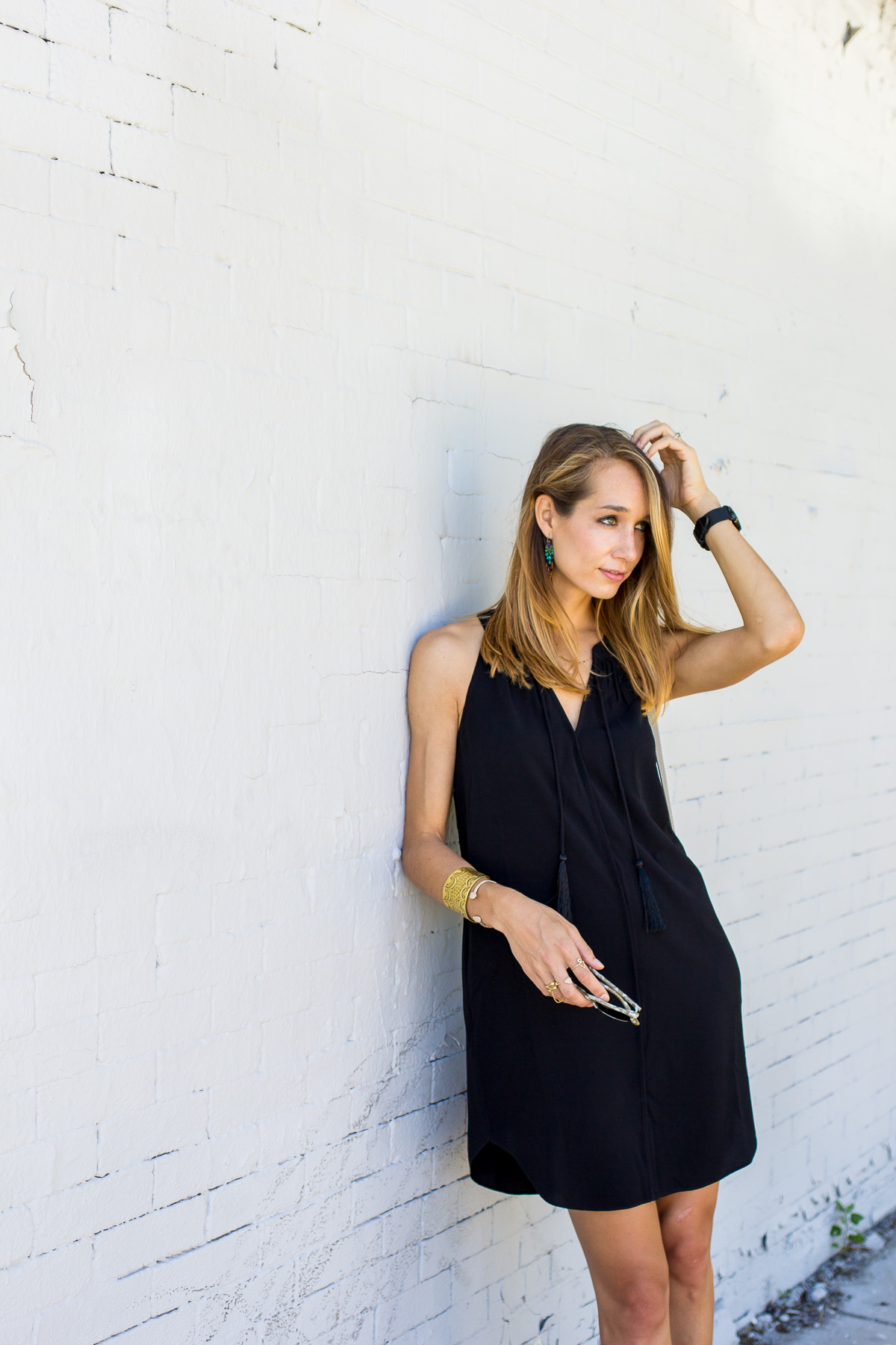 Cooper & Ella Black Tassel Dress — via @TheFoxandShe