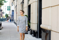 Striped Dress and a Braid Crown — via @TheFoxandShe