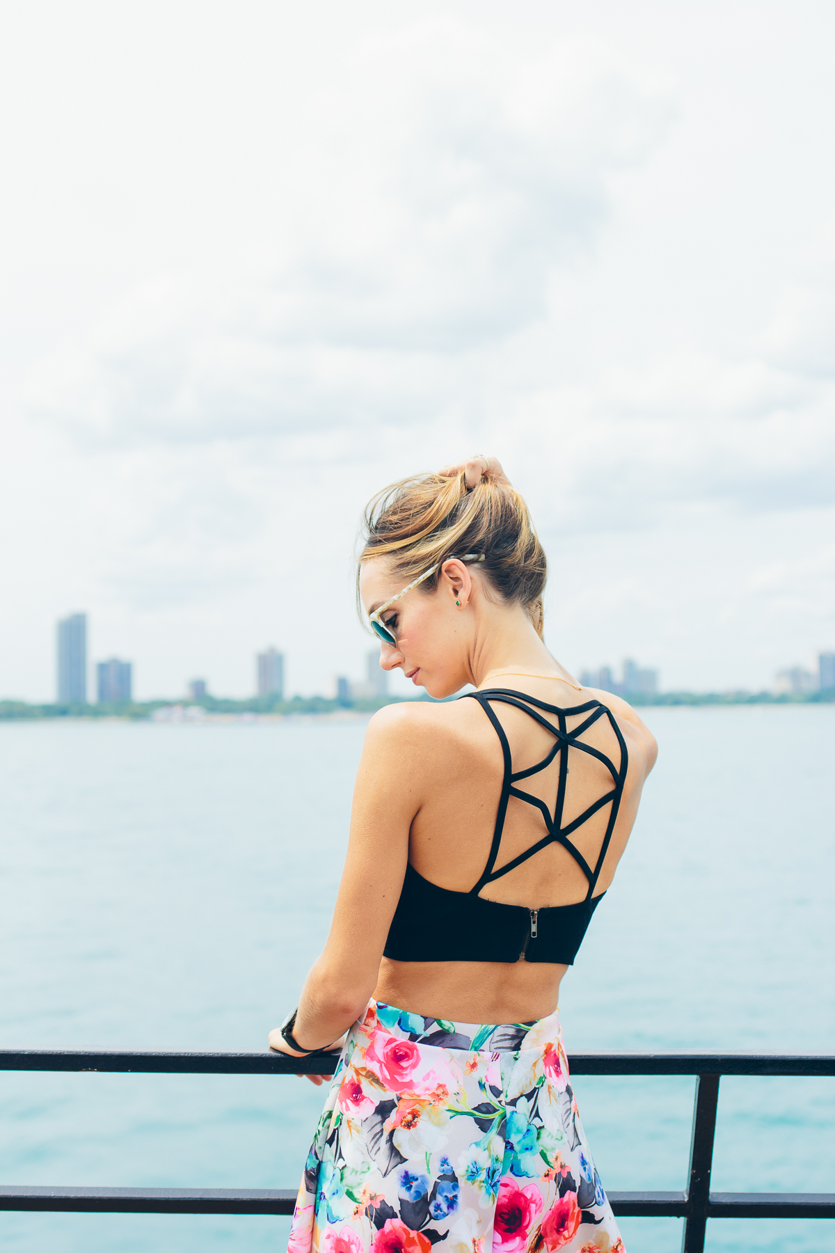 Crop Top & Floral Midi Skirt — via @TheFoxandShe