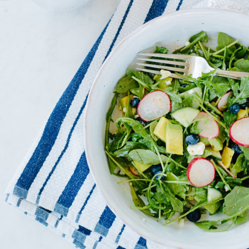 Simple Arugula Salad — via @TheFoxandShe