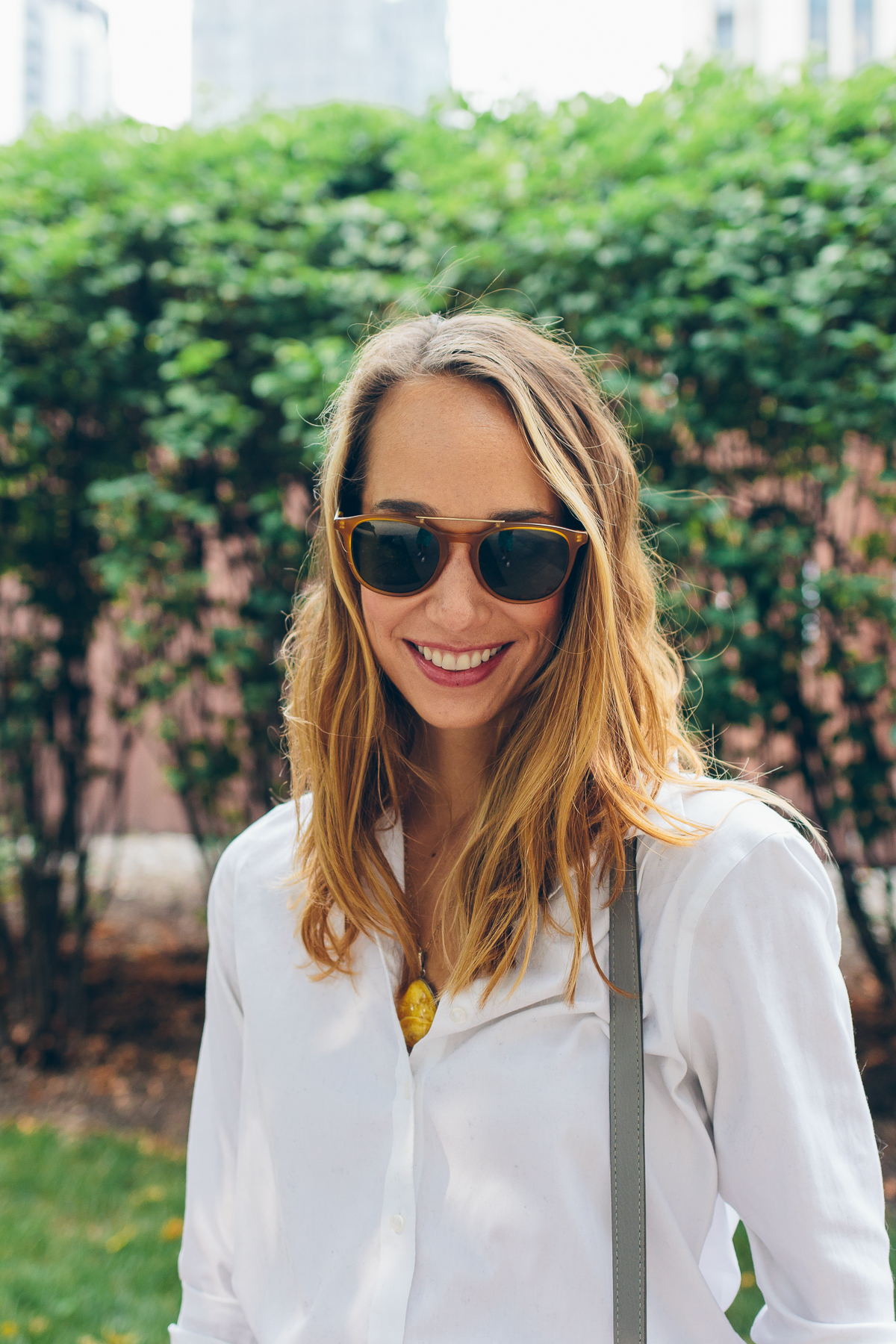 white blouse — via @TheFoxandShe