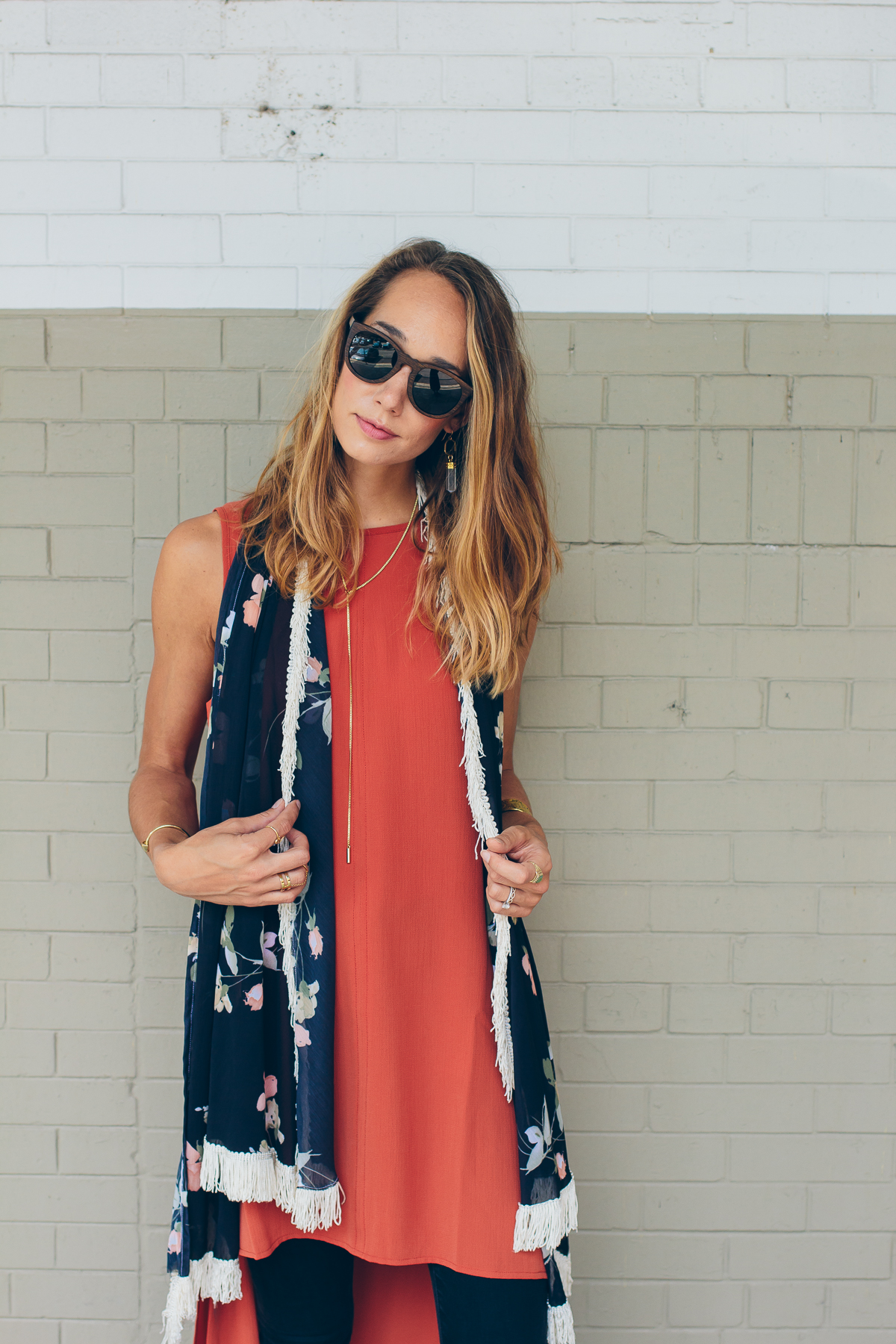 fringed scarf — via @TheFoxandShe