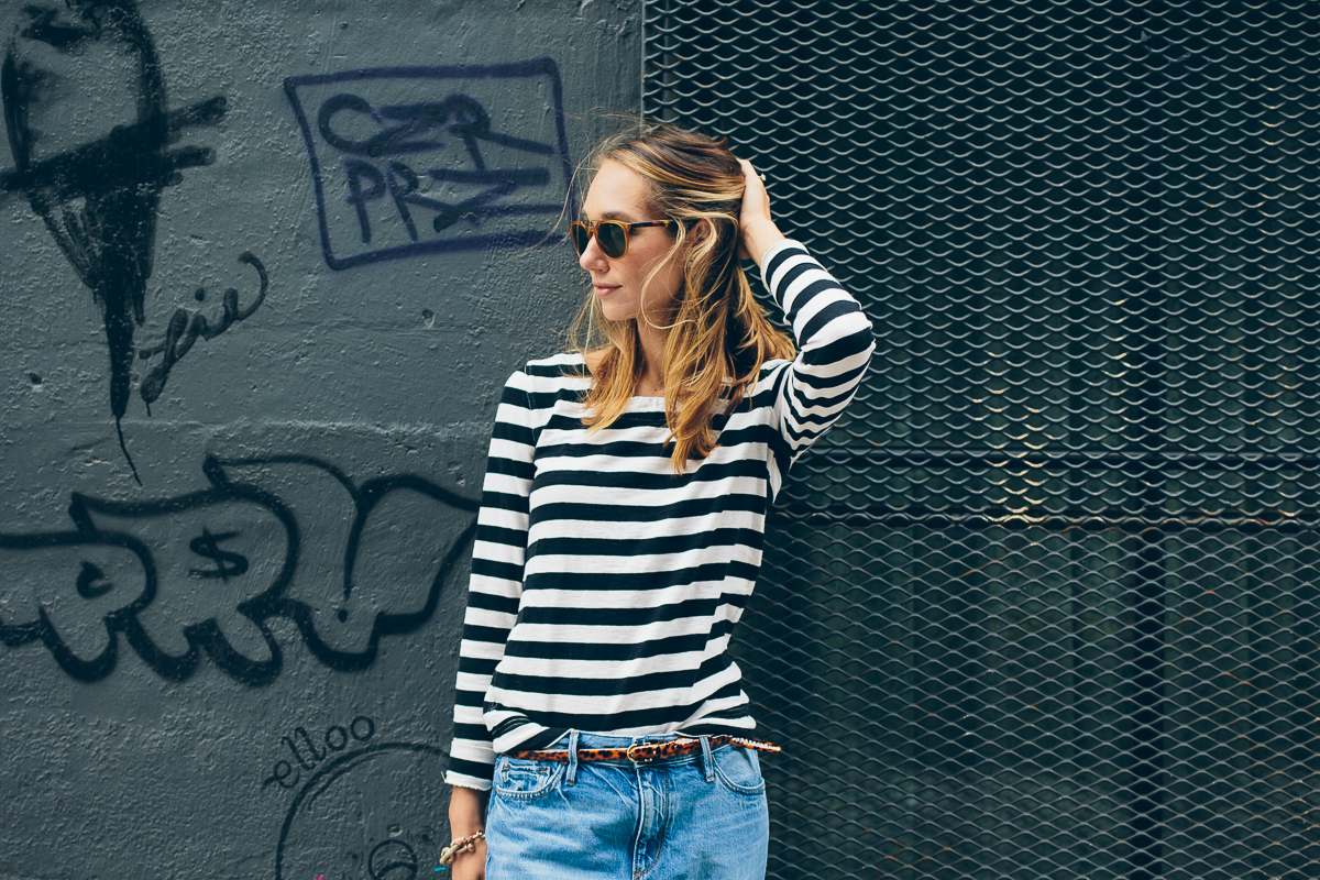striped tee— via @TheFoxandShe