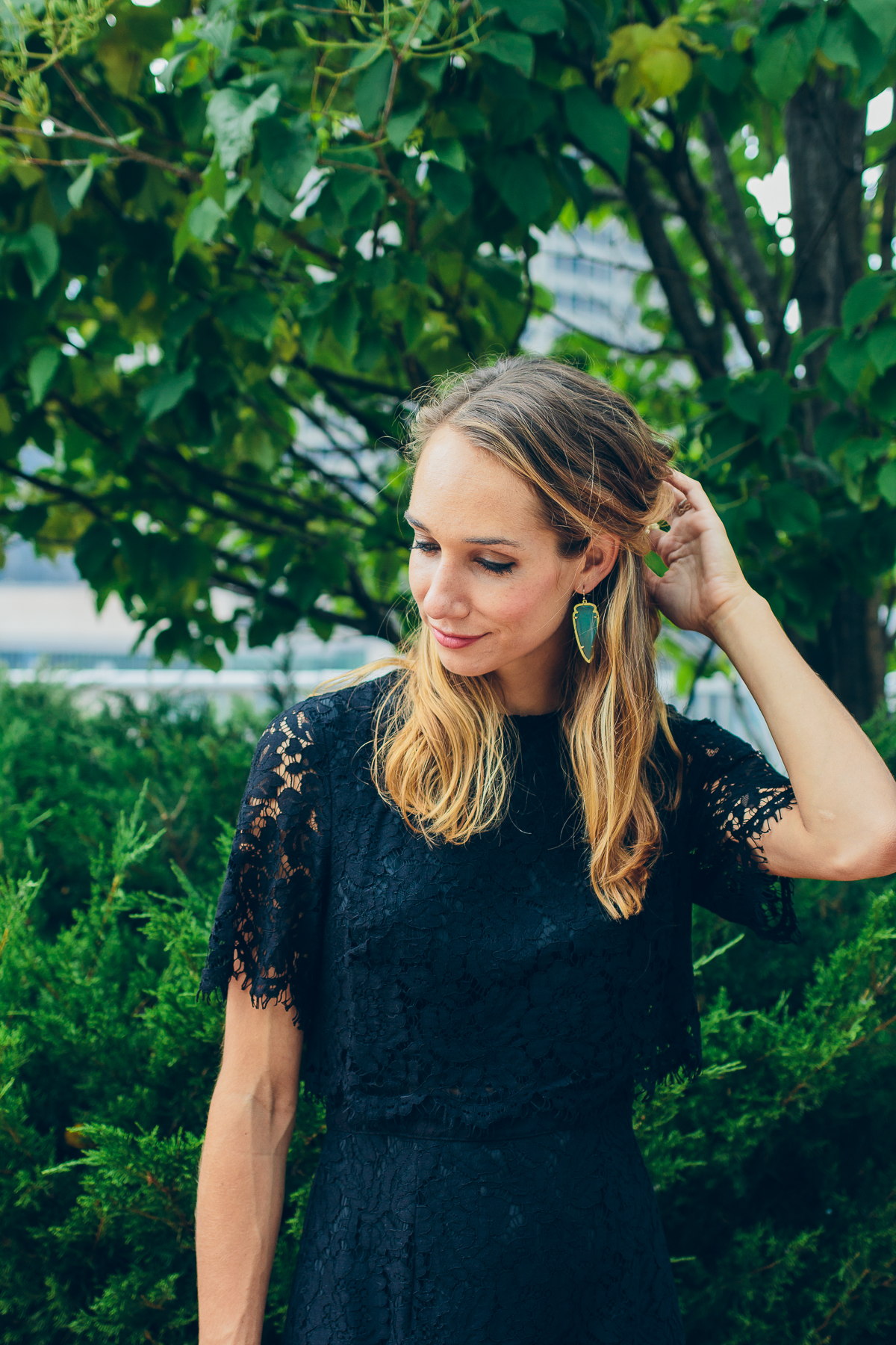 Black Lace Dress — via @TheFoxandShe