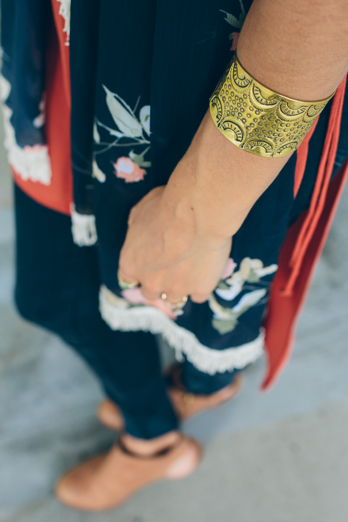 gold stamped cuff — via @TheFoxandShe