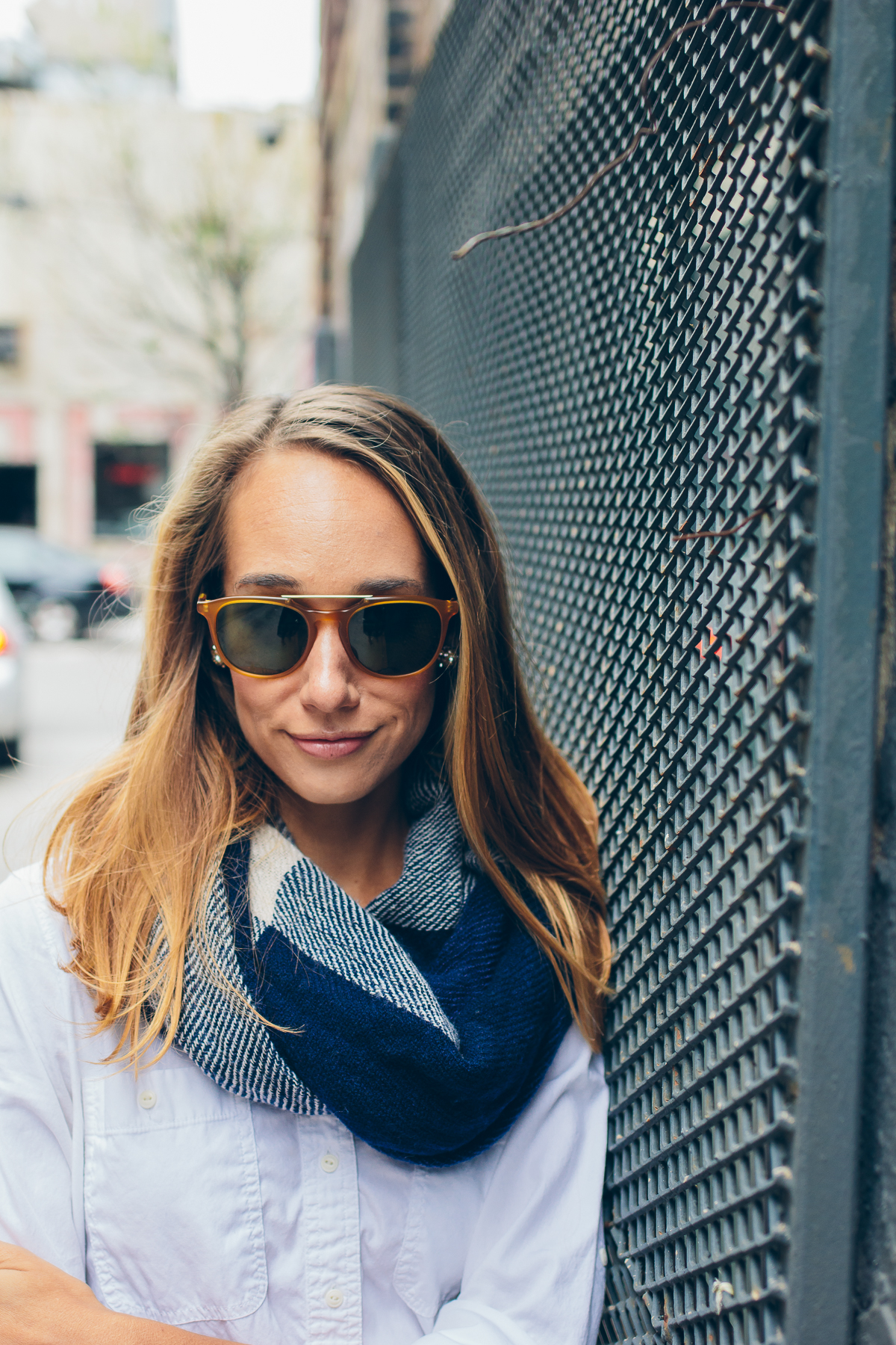 plaid scarf — via @TheFoxandShe