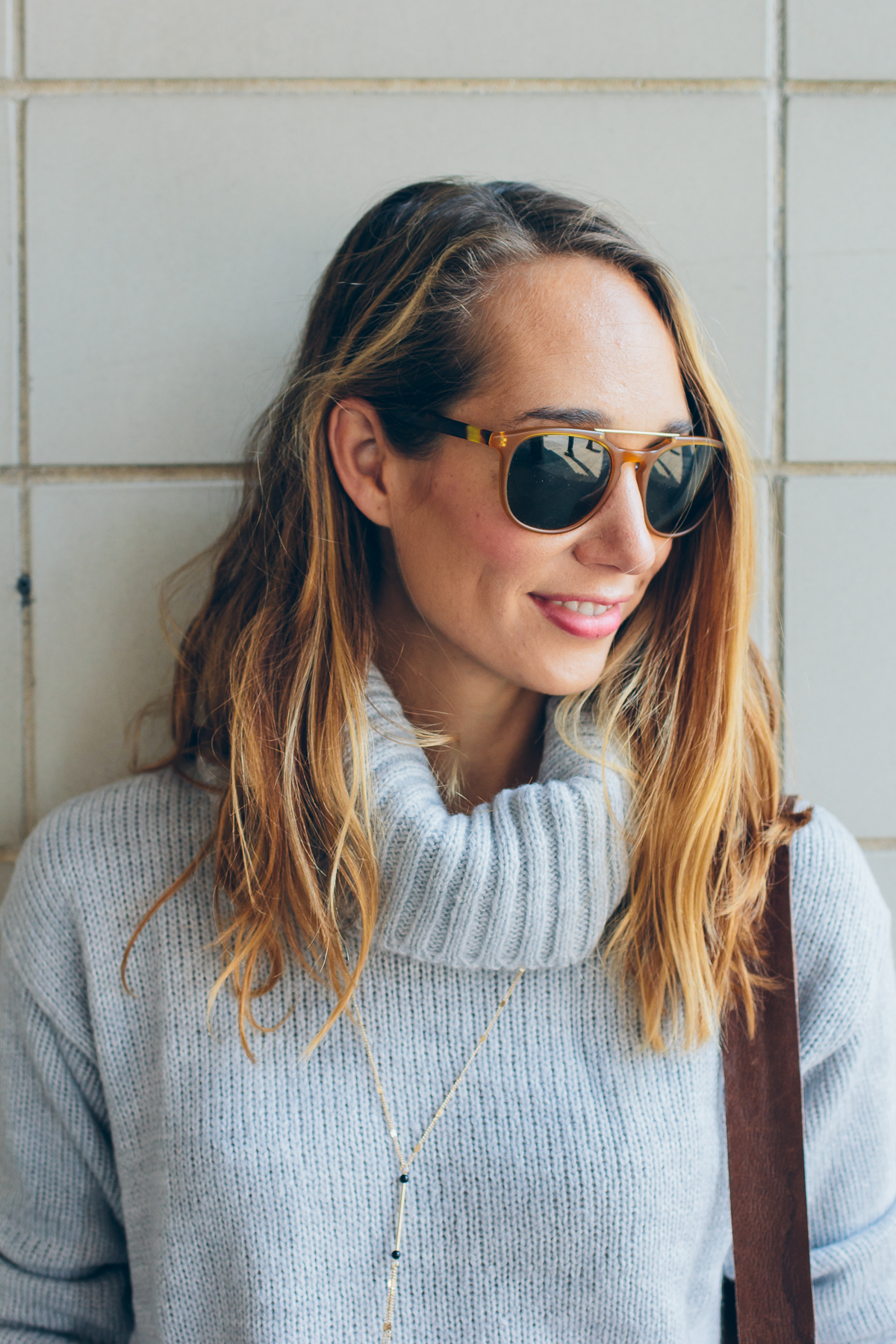 cowl neck sweater dress — via @TheFoxandShe