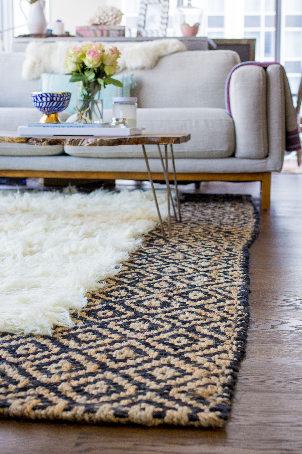 layered rugs — via @TheFoxandShe