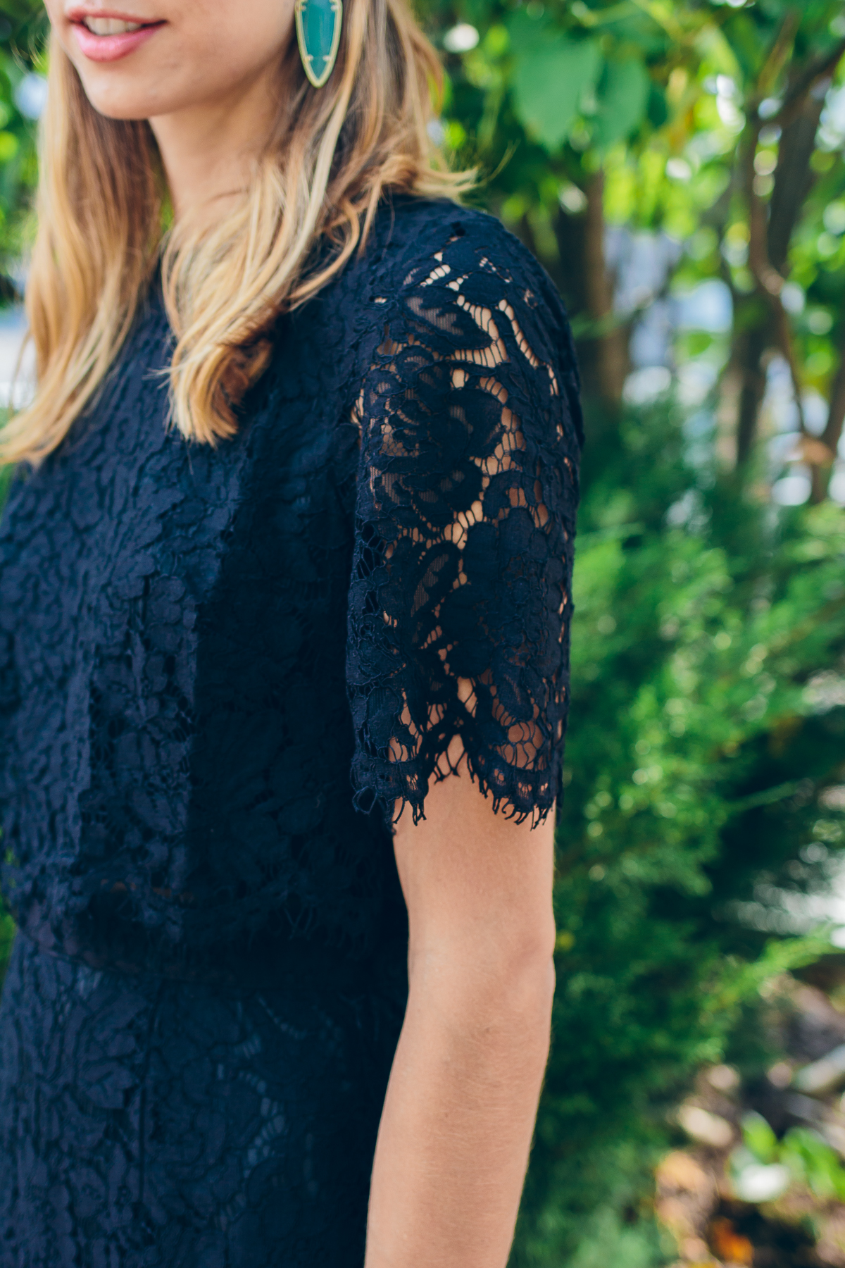 Black Lace Dress — via @TheFoxandShe