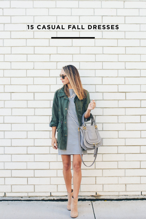 15 Casual Dresses for Fall — via @TheFoxandShe