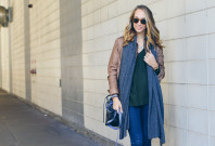 casual fall outfit, vegan leather jacket — via @TheFoxandShe