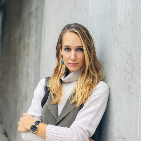Larsson & Jennings watch, turtleneck sweater, trench vest — via @TheFoxandShe