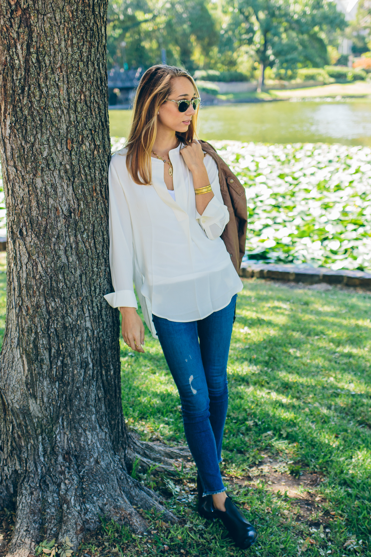 silk shirt — via @TheFoxandShe