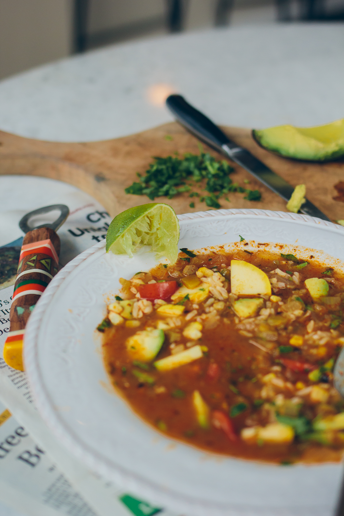 Mexico City Style Soup, tortilla soup — via @TheFoxandShe