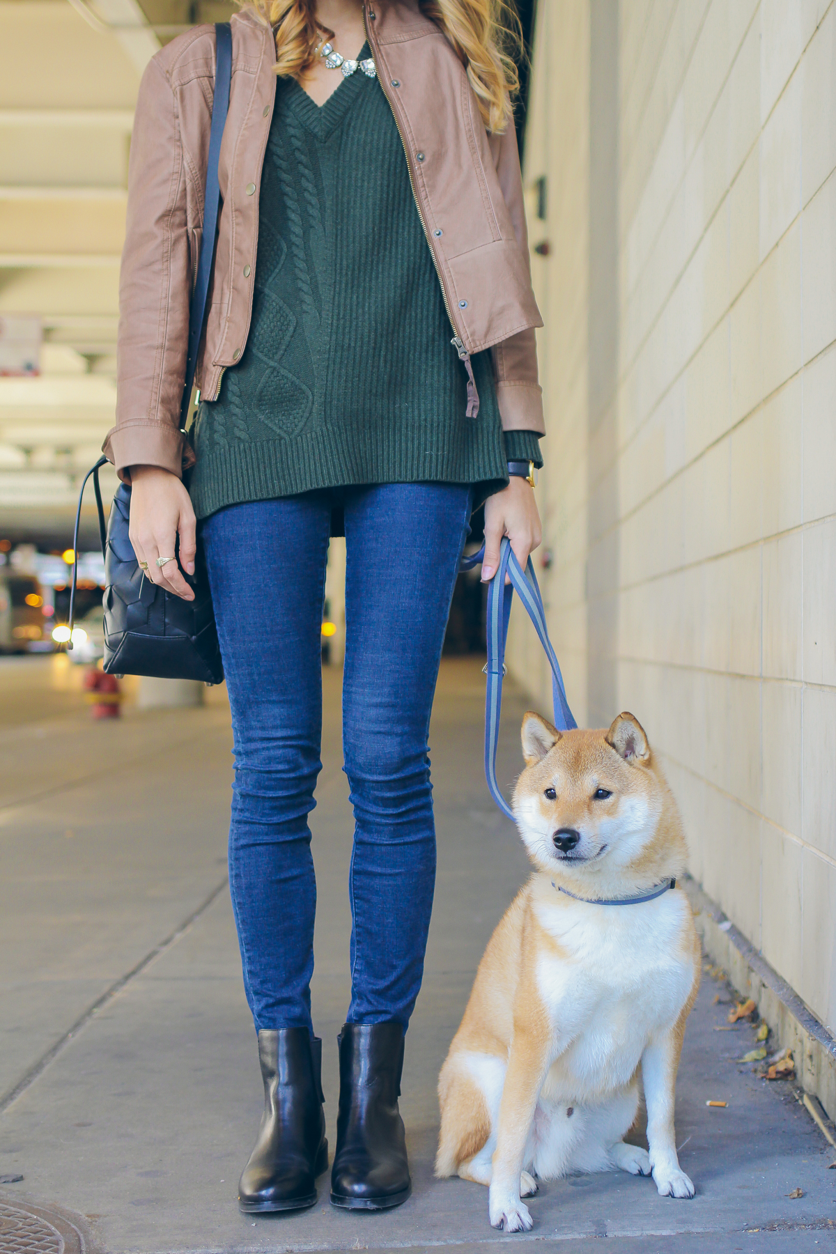 cable knit sweater, casual fall outfit — via @TheFoxandShe