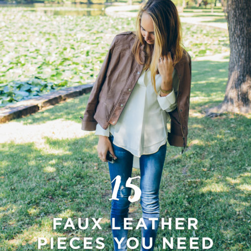15 Faux Leather Pieces You Need for Fall — via @TheFoxandShe