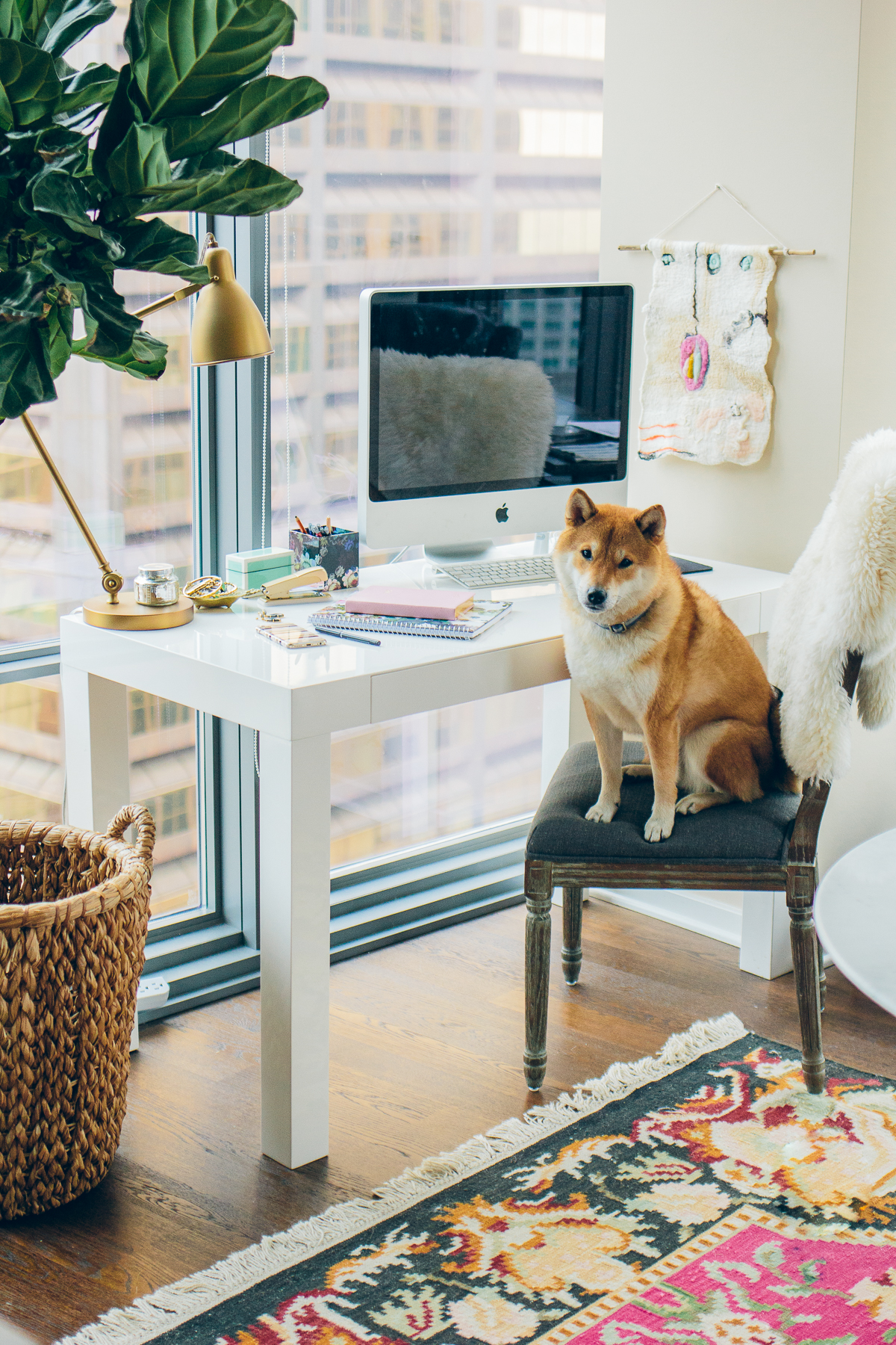 how to create an inspiring workspace, cynthia rowley office supplies — via @TheFoxandShe #inspiredoffice #quillxcynthiarowley