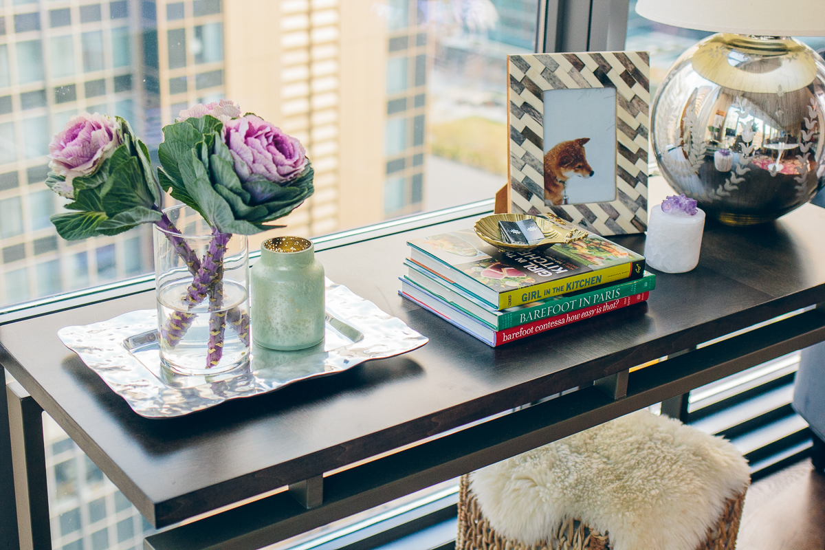 how to style a console table — via @TheFoxandShe