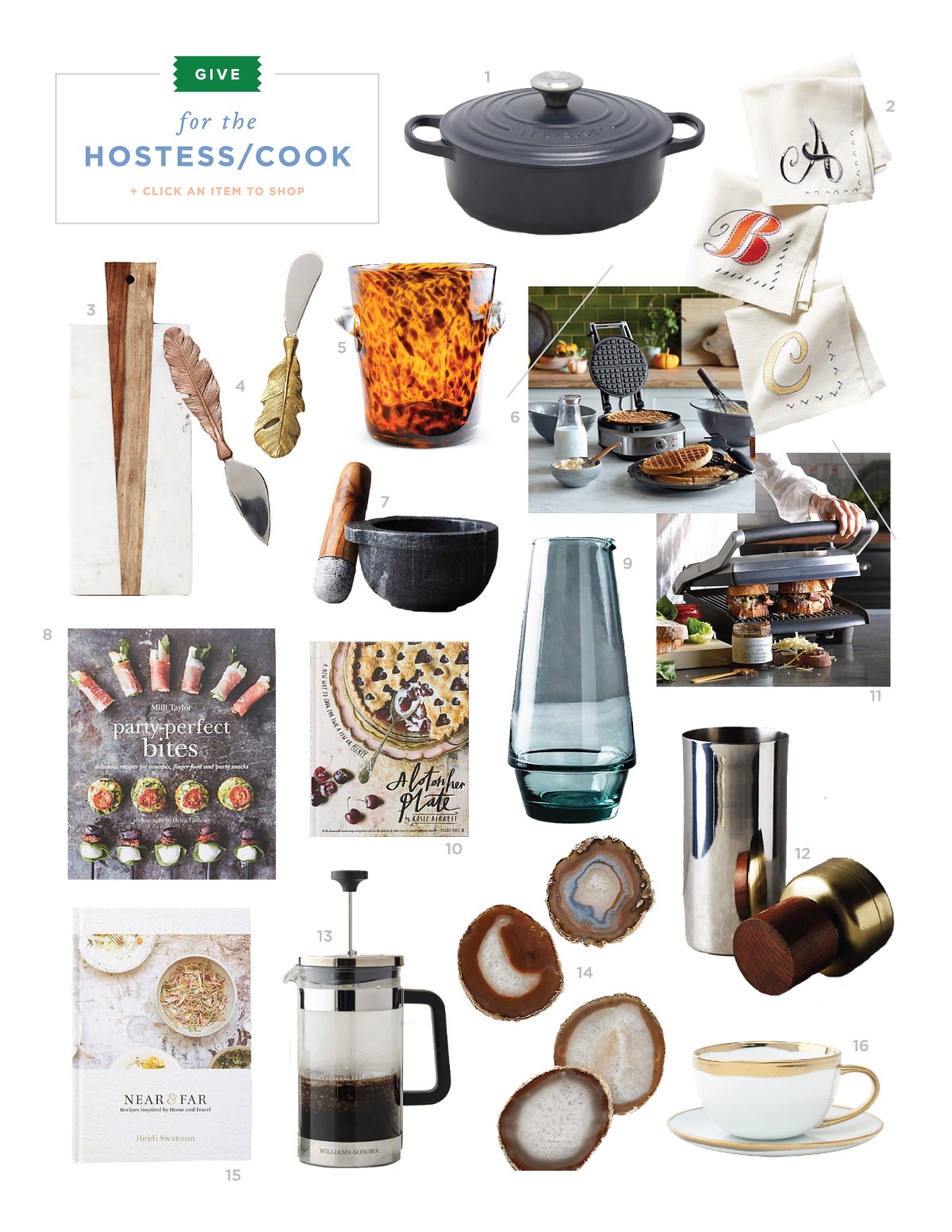 gifts for the hostess and cook — via @TheFoxandShe