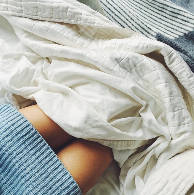 cozy in bed — via @TheFoxandShe