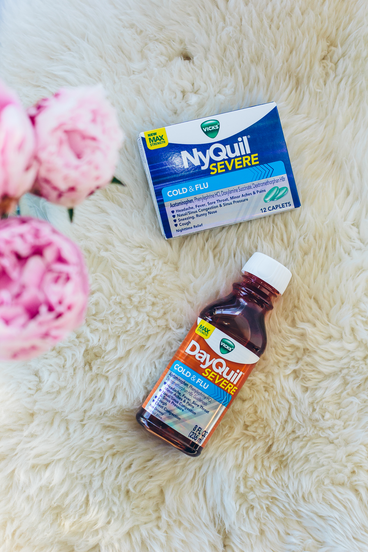 how to stay healthy during winter, Vicks DayQuil Severe/NyQuil Severe —&nbsp;via @TheFoxandShe