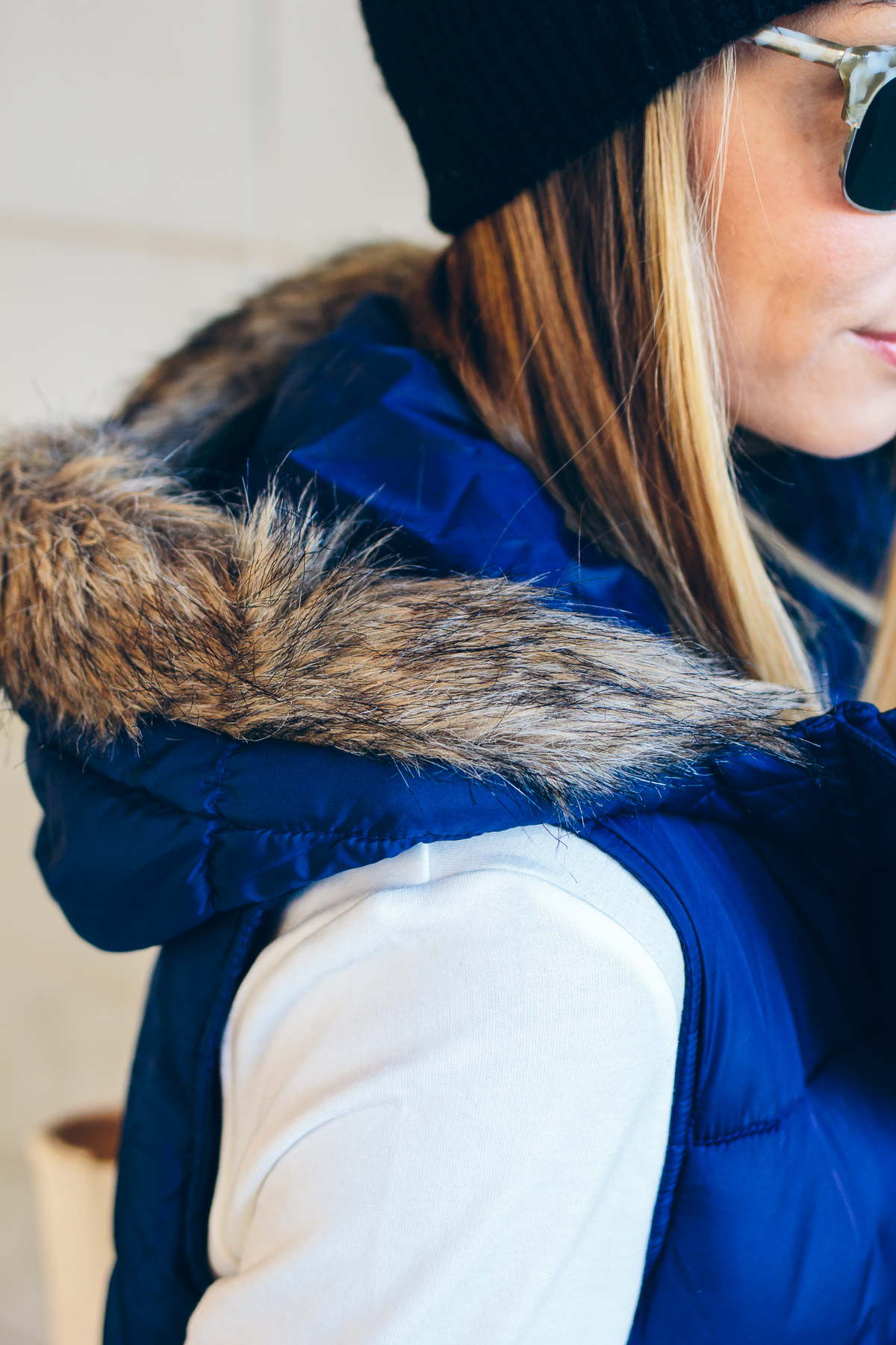 fur-lined hooded vest — via @TheFoxandShe