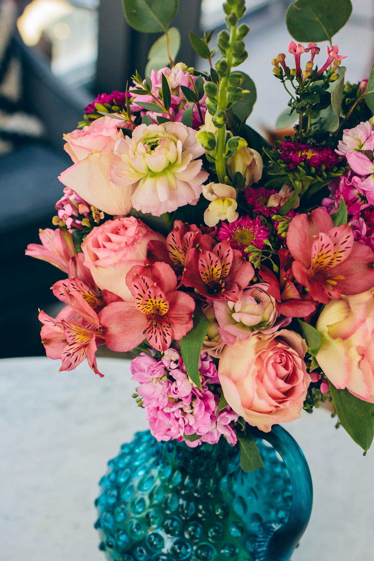 pink bouquet — via @TheFoxandShe