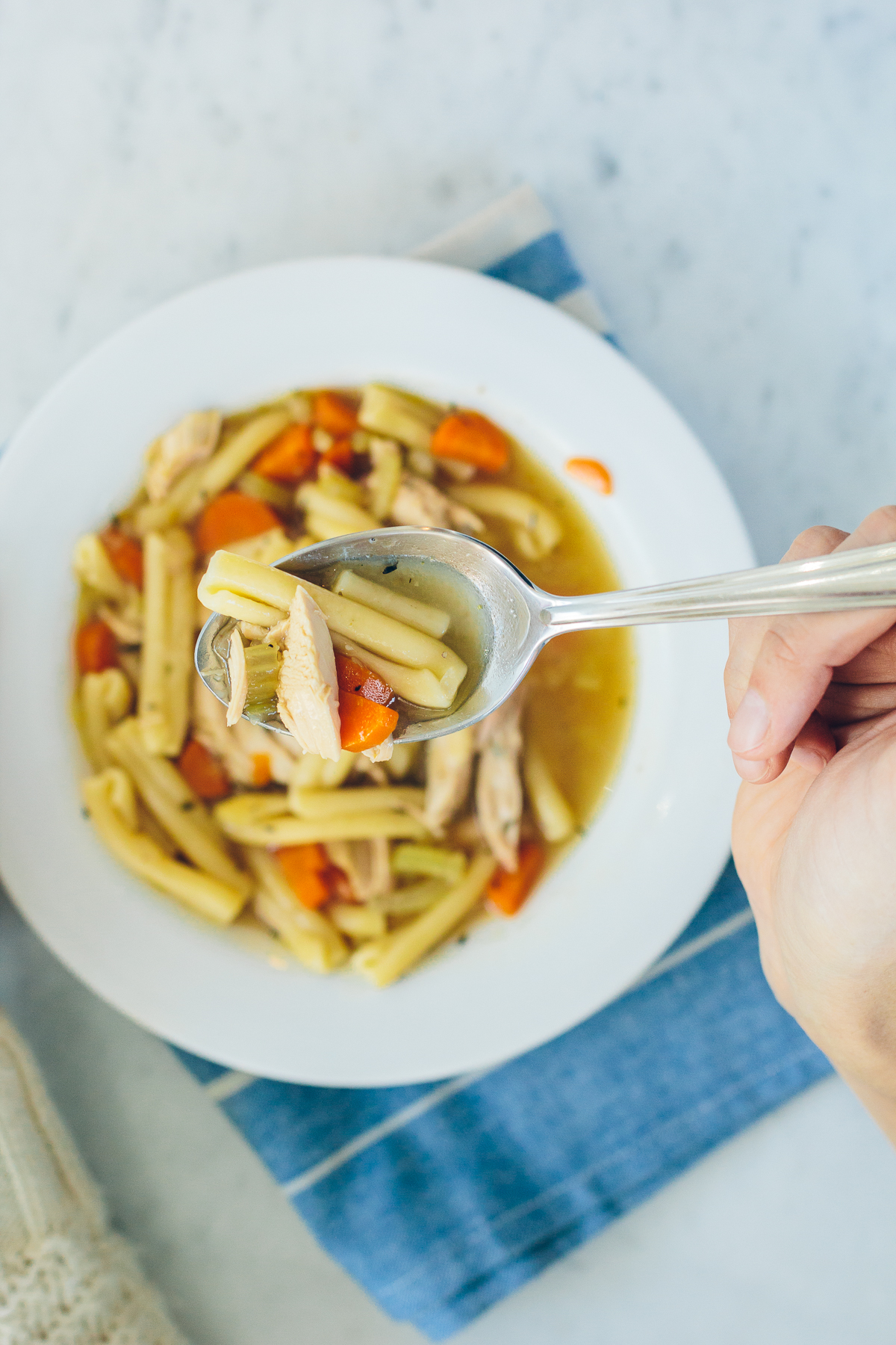 homemade chicken noodle soup, stay healthy during winter —&nbsp;via @TheFoxandShe