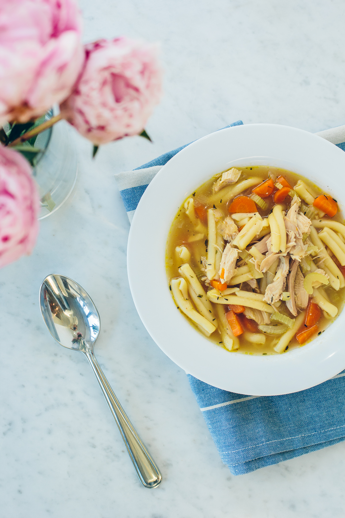 homemade chicken noodle soup, stay healthy during winter —&nbsp;via @TheFoxandShe